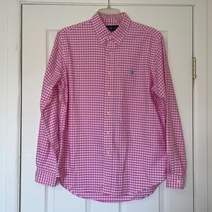 Ralph Lauren L custom fit collar button down shirt